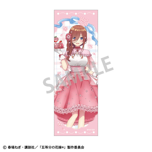 『五等分の花嫁』ロングスクエア缶バッジ_中野三玖/桜アフタヌーンティー